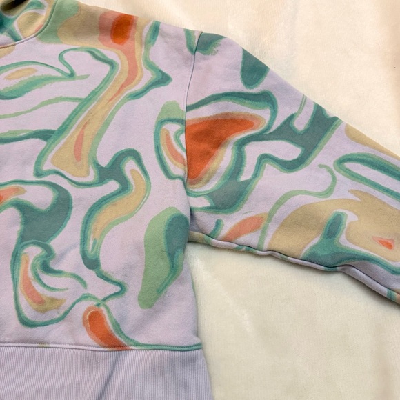 Wild Fable Colorful Abstract Women's Cropped Hoodie XXL - Picture 3 of 5